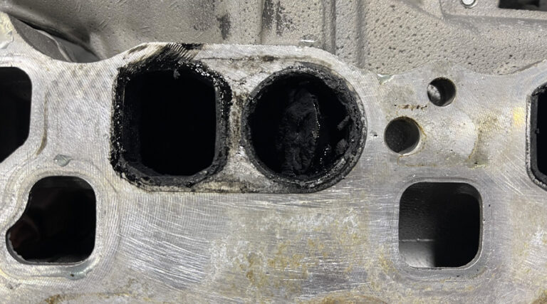 Intake manifolds of a Sprinter van before BG Induction Service. Concept image of “Maximize Your Engine's Performance with BG Induction Service” | Independent Auto and Diesel Repair in Jamestown, TN.